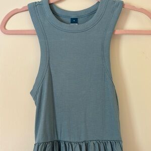 Blue size small mid length dress